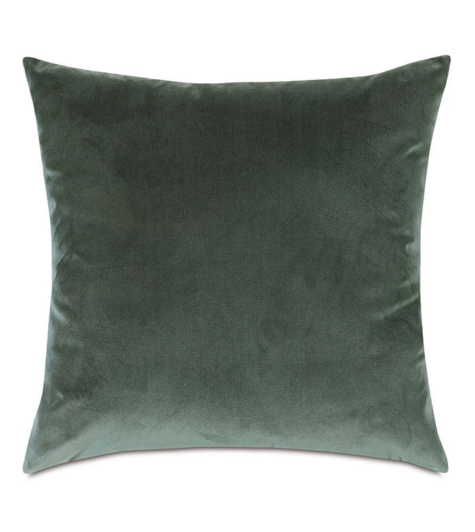 Velvet 22X22 UMA VELVET DECORATIVE PILLOW IN PINE