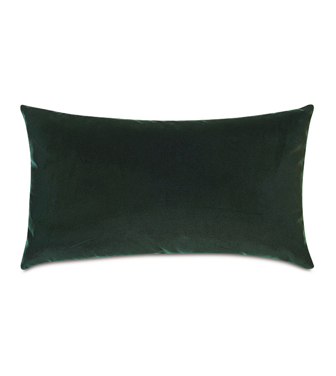 Velvet 15X26 UMA VELVET DECORATIVE PILLOW IN EMERALD