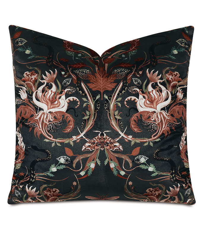  22X22 EDEN DECORATIVE PILLOW IN MIDNIGHT