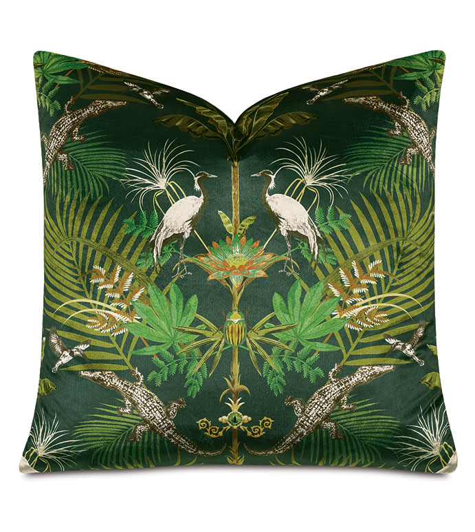  22X22 PARADISE DECORATIVE PILLOW IN LUSH