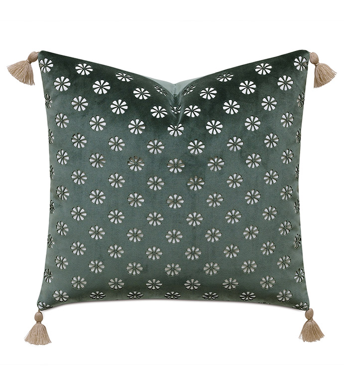  20X20 MINT PUNCH DECORATIVE PILLOW