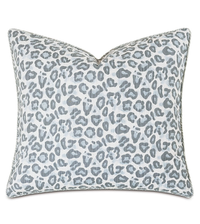 ˿ 22X22 LIESL LEOPARD PRINT DECORATIVE PILLOW