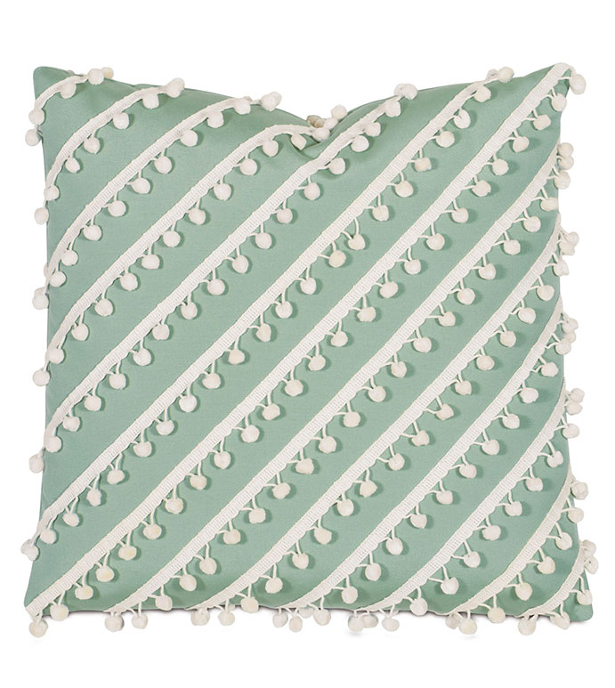 ʱ 20X20 SAIL CELADON W/BALL TRIM