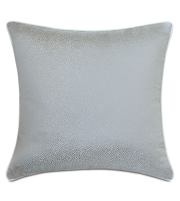  24X24 DANAE METALLIC POLKA DOTS DECORATIVE PILLOW