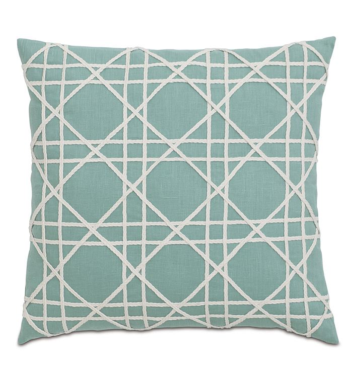 άǵ֮ 22X22 BREEZE AQUA W/CANING DESIGN