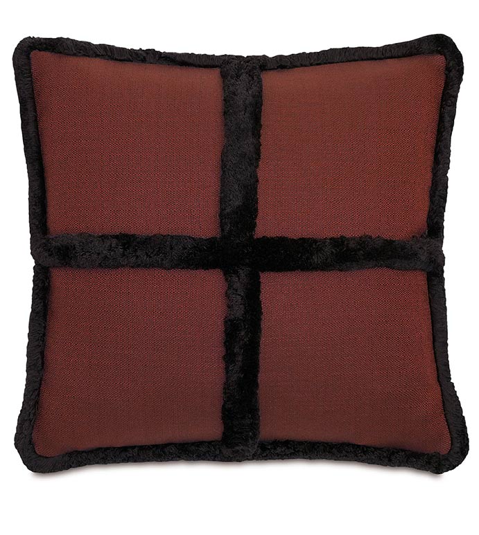 ˹֮ 22X22 WALDEN BERRY W/BRUSH FRINGE