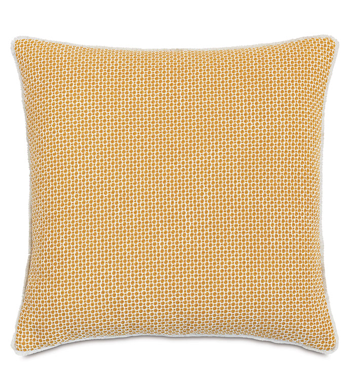  22X22 WILDER HONEYCOMB WOVEN DECORATIVE PILLOW