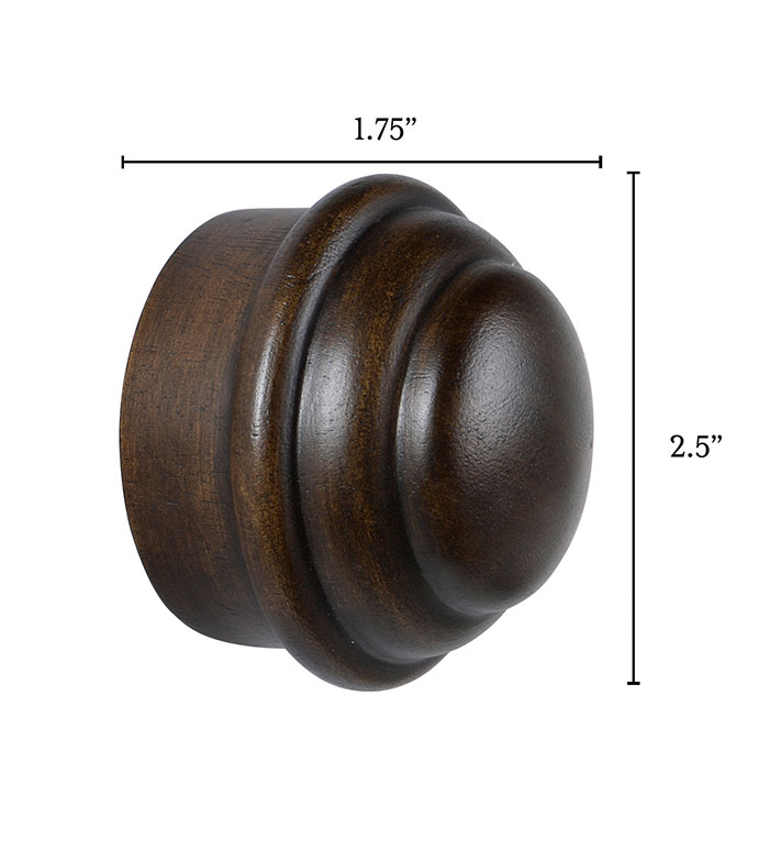 ¡ľɫ 1.75X2.5 LEGNA WALNUT MEDALLION ENDCAP PAIR