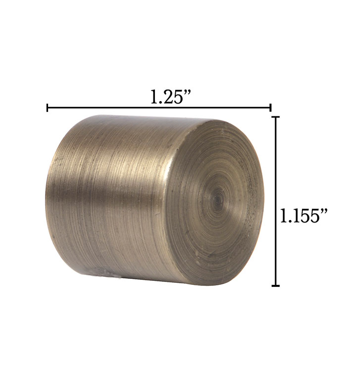 ƽ⡪ͭɫ 1.15X1.25 METALLO BRASS FLUSH ENDCAP PAIR