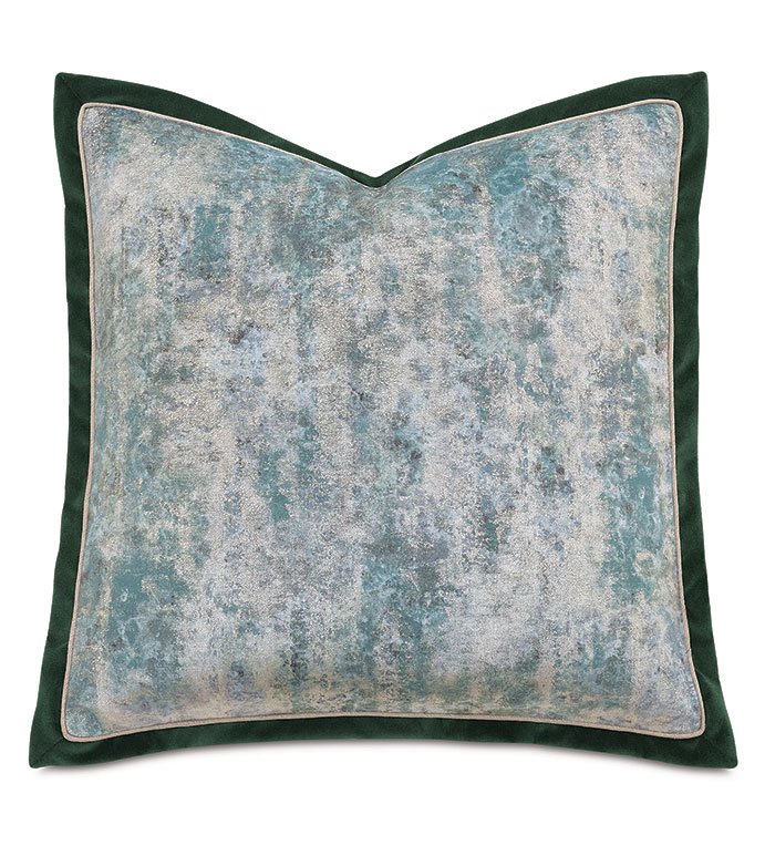  20X20 ESMERALDA METALLIC DECORATIVE PILLOW