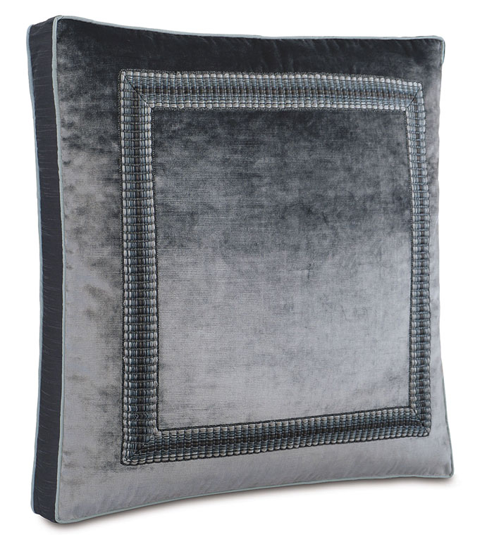  27X27X3 VELDA CHARCOAL EURO SHAM