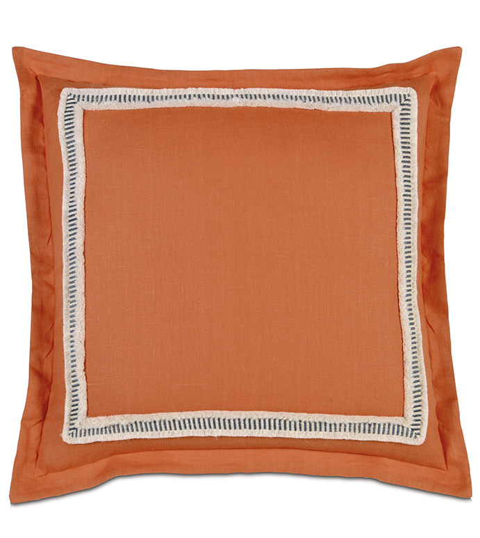  27X27 BREEZE TANGERINE EURO SHAM