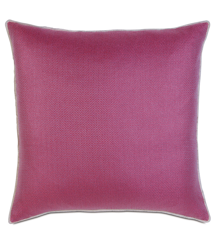 ̩ 27X27 ZIGZAG FUCHSIA EURO SHAM