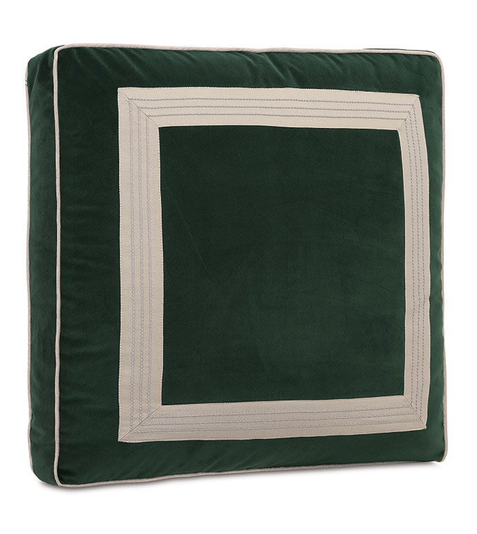  27X27X3 ESMERALDA VELVET EURO SHAM