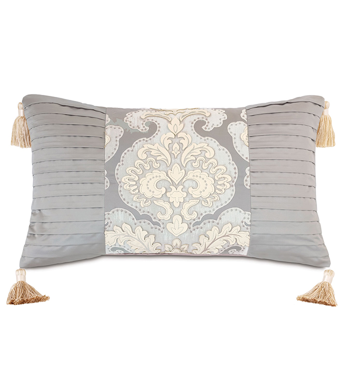  15X26 JOLENE PIECED DECORATIVE PILLOW