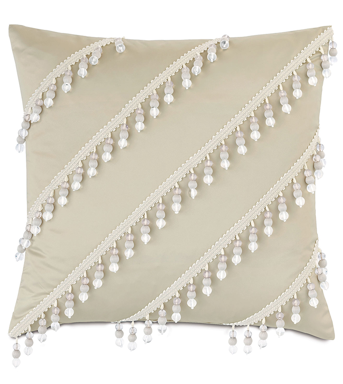  20X20 JOLENE BEADED DECORATIVE PILLOW