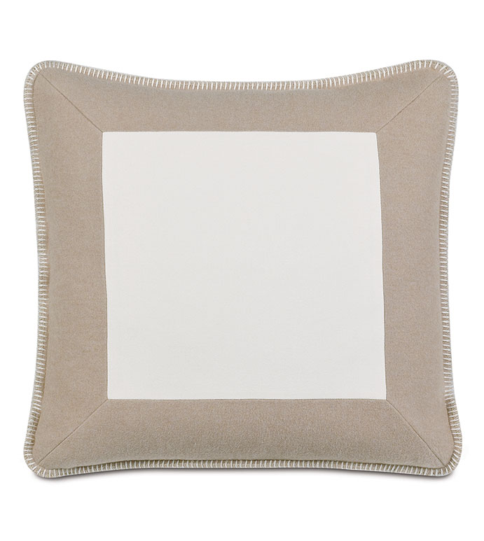  22X22 KELSO BLANKET STITCH DECORATIVE PILLOW