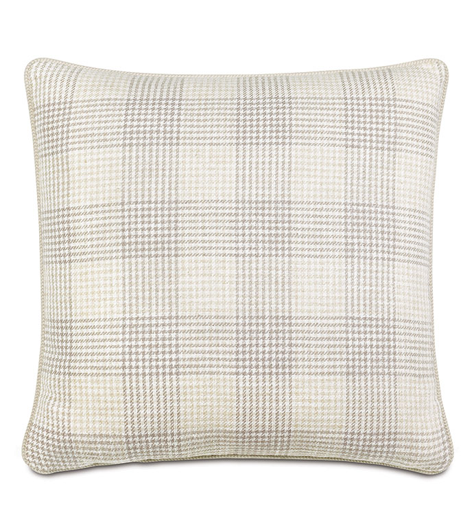  22X22 KELSO HOUNDSTOOTH DECORATIVE PILLOW