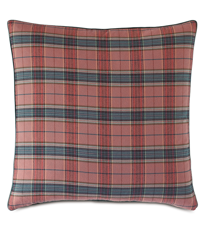  22X22 KILBOURN PLAID DECORATIVE PILLOW