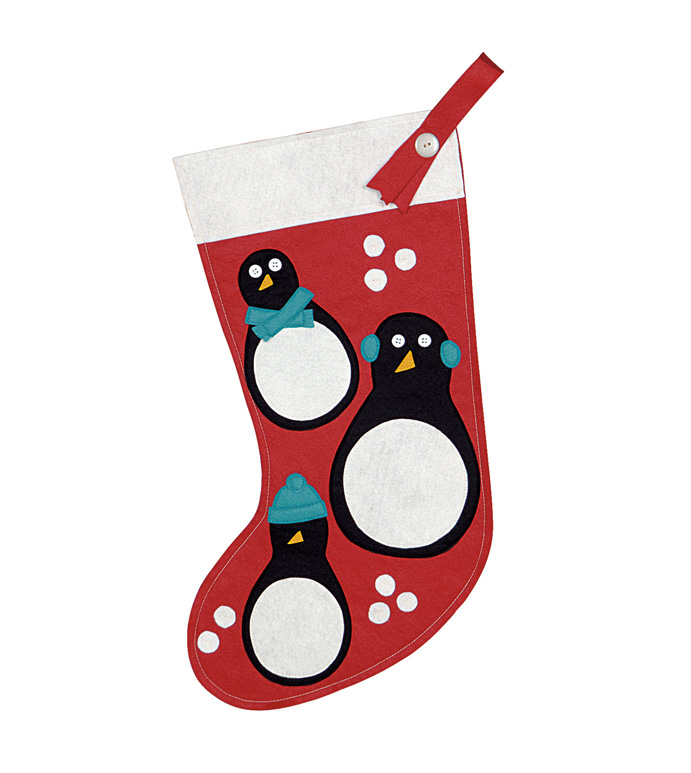  20X12 PENGUIN FRIENDS STOCKING