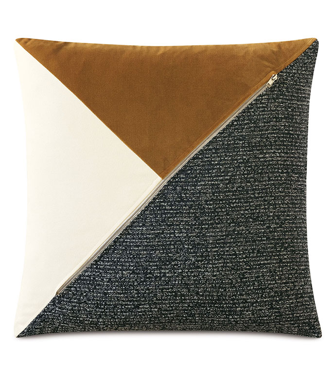  20X20 MEDARA COLOR BLOCK DECORATIVE PILLOW