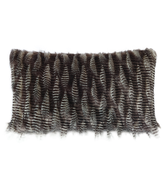 ˹ 13X22 MADDOX FAUX FUR DECORATIVE PILLOW