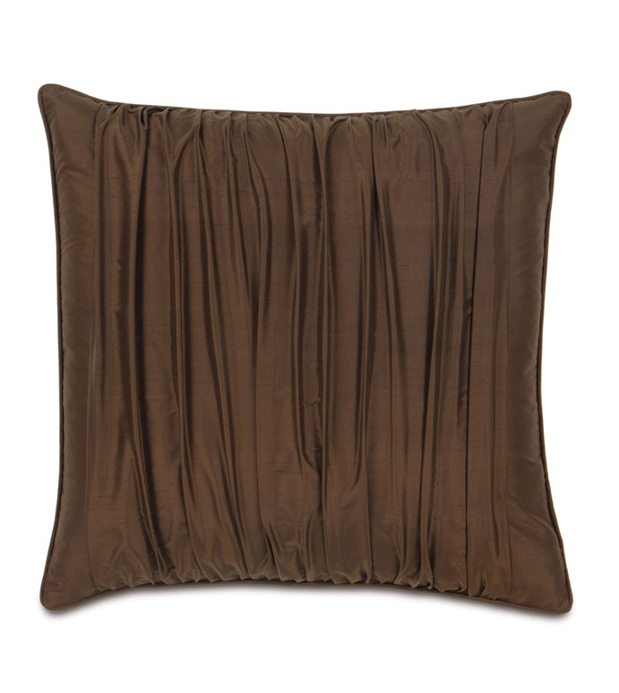 27X27 SERICO BROWN RUCHED