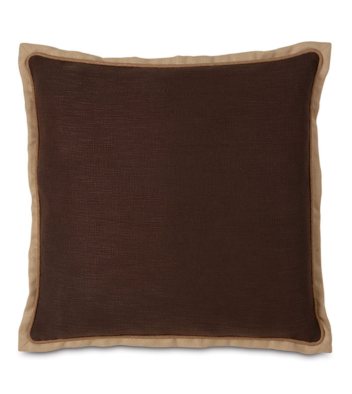 ɵﰲ 27X27 HABERDASH CHESTNUT EURO SHAM