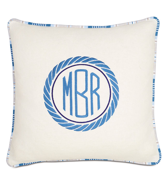  20X20 NAUTICAL MONOGRAM