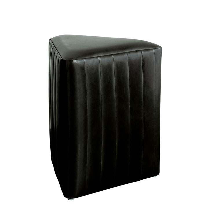  19X21 ZELDA FAUX LEATHER OTTOMAN
