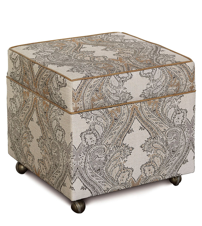  19X19X20 AIDEN STORAGE BOXED OTTOMAN