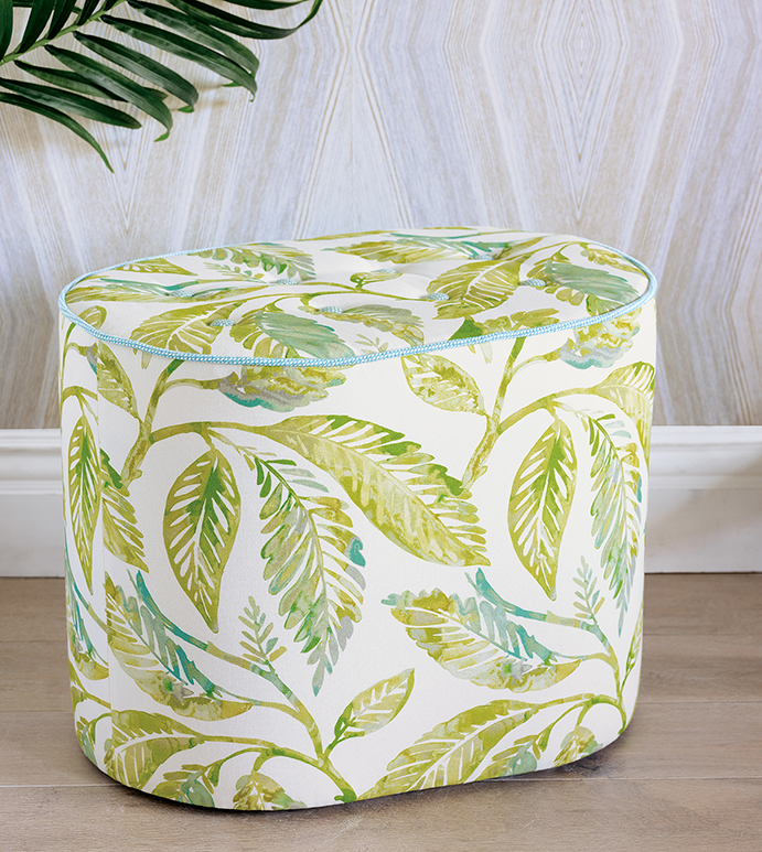  16X24X19 NAMALE BOTANICAL OTTOMAN