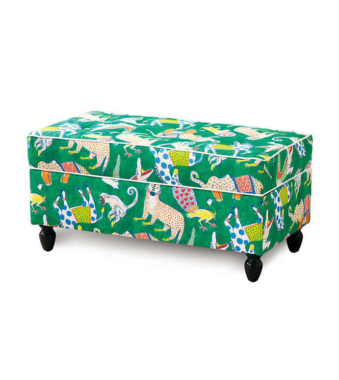  20X37X18 HULLABALOO UPHOLSTERED STORAGE CHEST