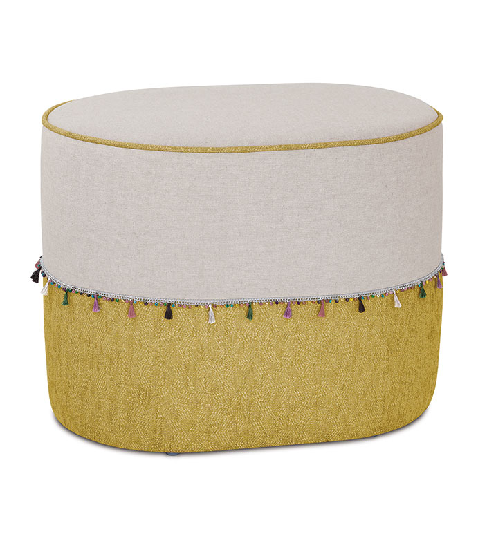 Ѷ³ 16X24X19 FAIRUZA MINI TASSEL OTTOMAN