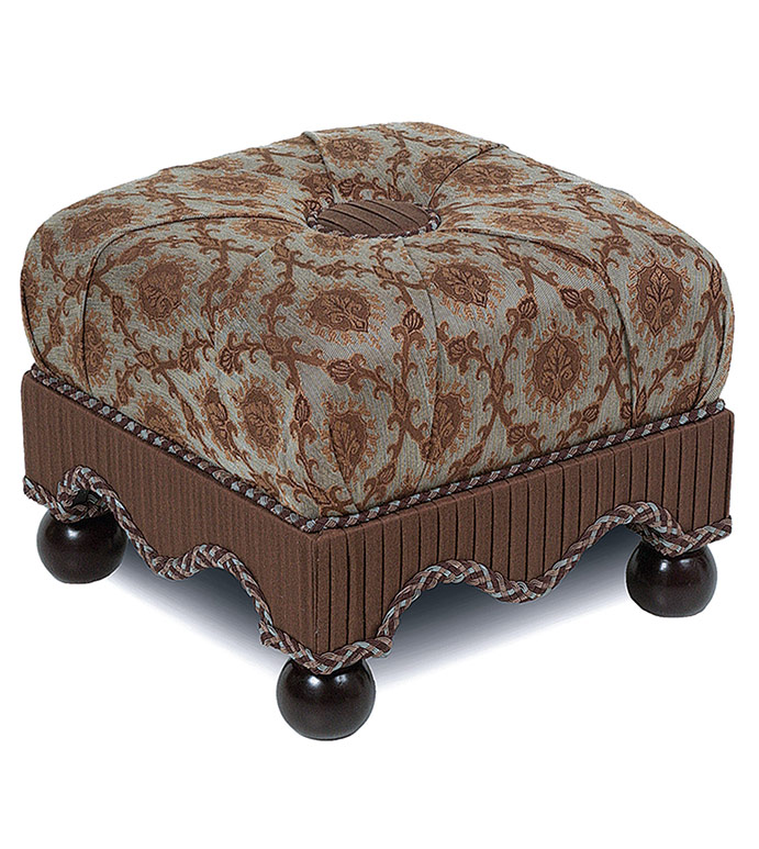 ܽ˹ 16X16X11 VENEZIA TEAL MEDIUM OTTOMAN