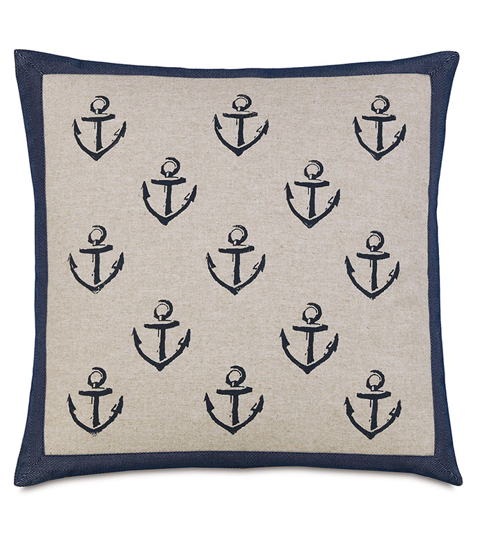  20X20 BLOCK-PRINTED ANCHORS