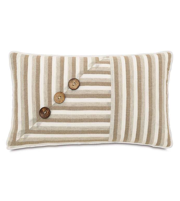 ϣ˹ 13X22 LINUM NATURAL W/BUTTONS