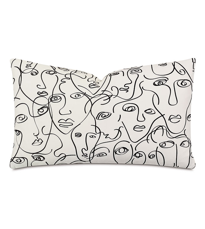  13X22 NOAM SKETCH DECORATIVE PILLOW