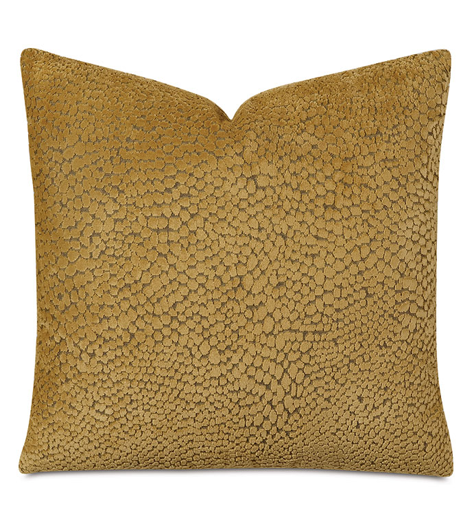  22X22 ROQUEFORT DECORATIVE PILLOW IN HONEY