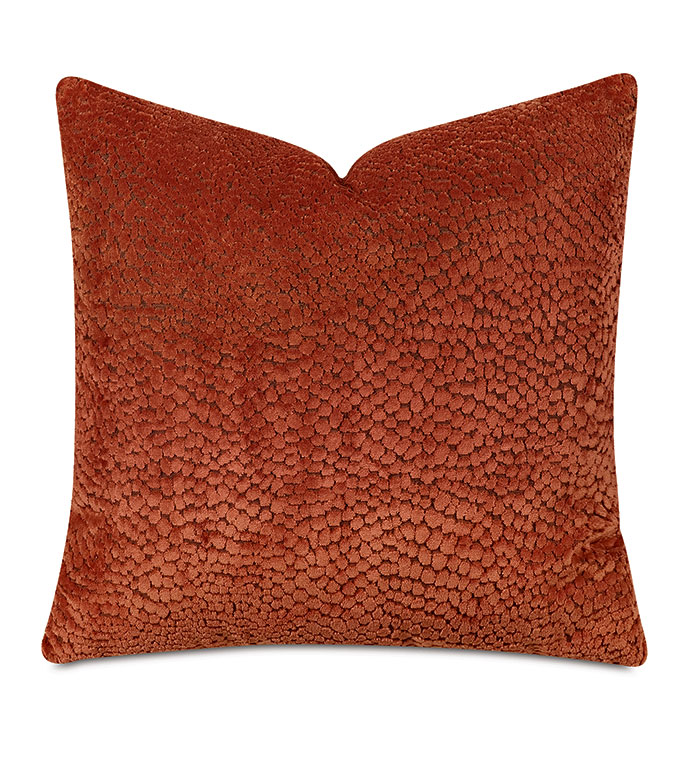  22X22 ROQUEFORT DECORATIVE PILLOW IN LAVA