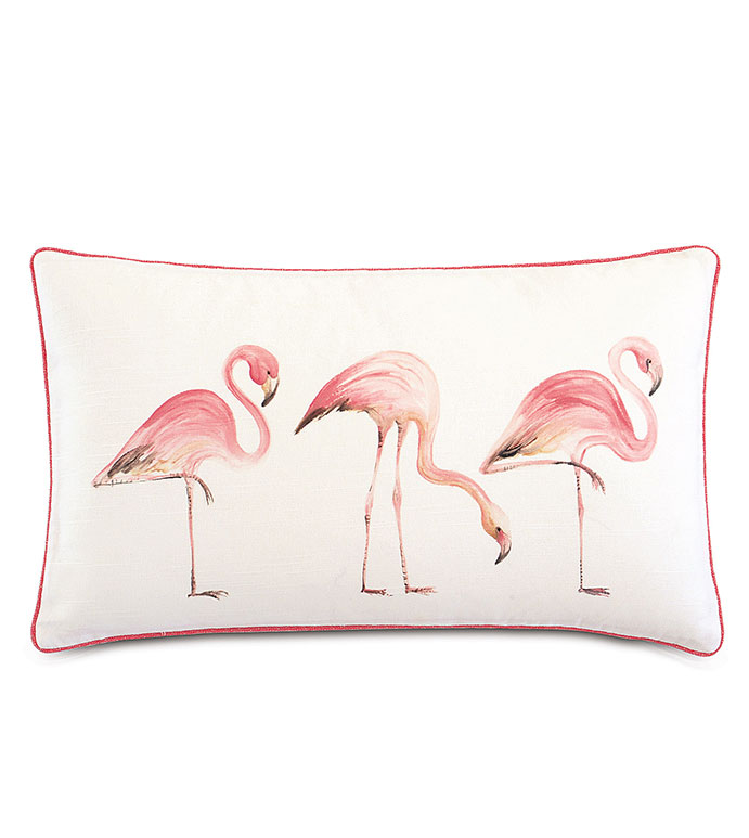 ɣ 13X22 SUMBA HAND-PAINTED FLAMINGOS