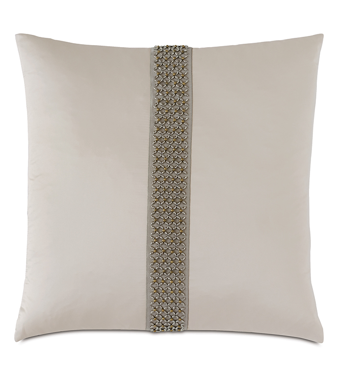 ά 22X22 SILVIO BEADED DECORATIVE PILLOW