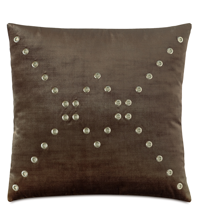 ά 22X22 SILVIO GROMMET DECORATIVE PILLOW