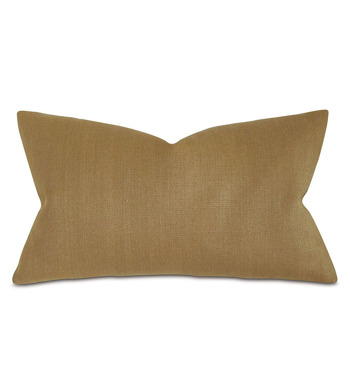  15X26 TRILLIUM SOLID DECORATIVE PILLOW IN GOLD