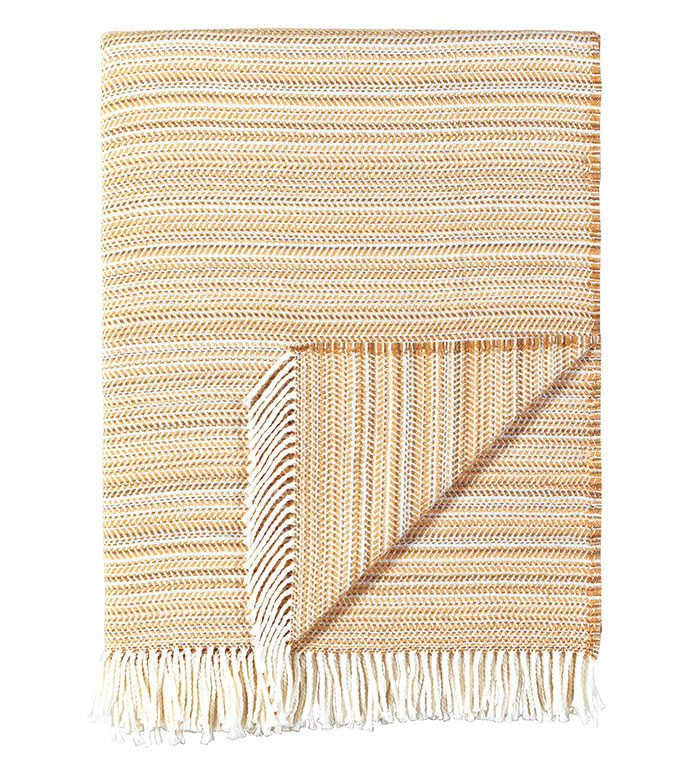  55X70 STRI?WHEAT THROW