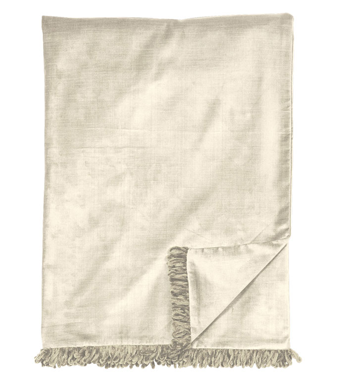 ¬ɭ 53X80 LUCERNE IVORY THROW