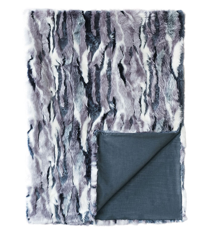 ɯ 53X80 TABITHA FAUX FUR THROW