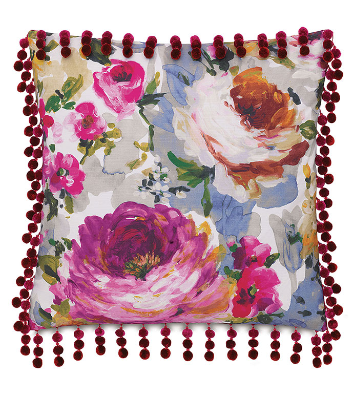 ȵ˹ 22X22 TRESCO BLOOM W/BALL TRIM