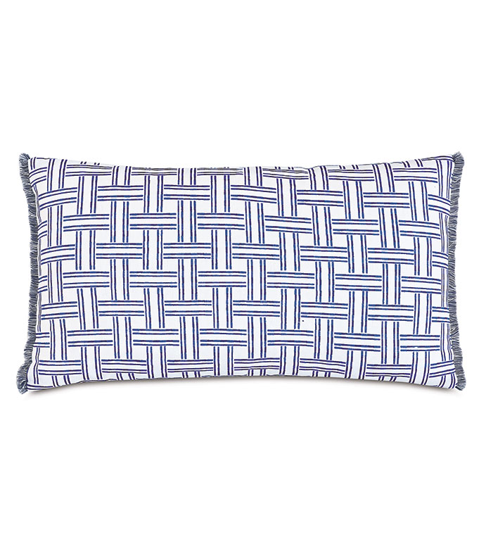  13X22 VIZCAYA FAUX BASKETWEAVE DECORATIVE PILLOW