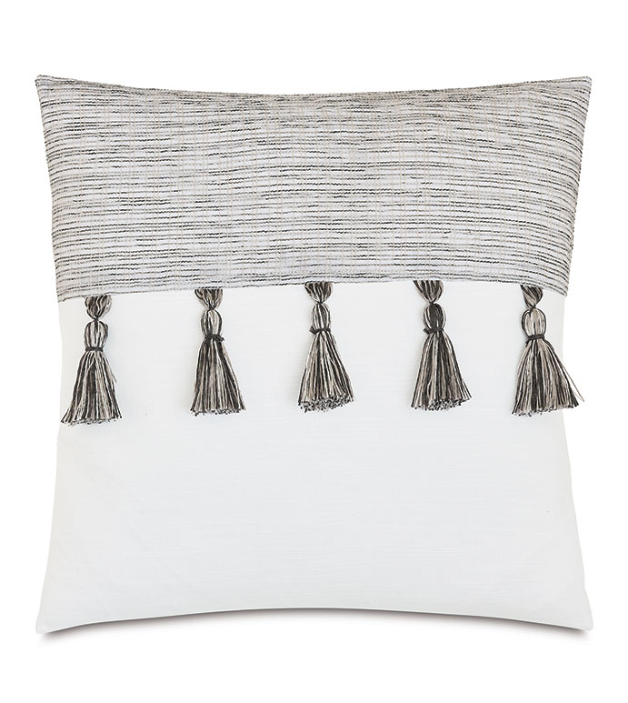  20X20 VIZCAYA TASSEL DECORATIVE PILLOW